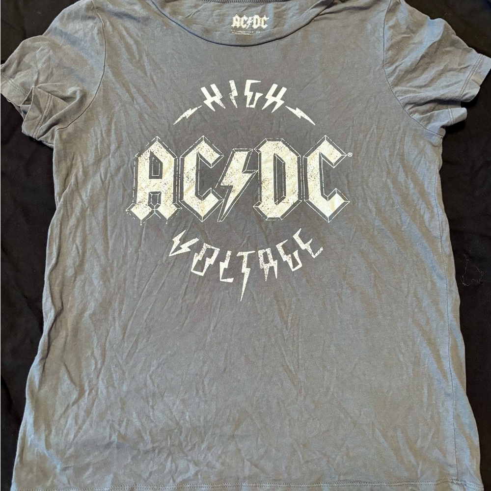 AC/DC Logo Gray Shirt